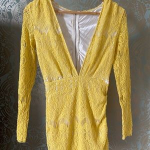 Lace long sleeve dress